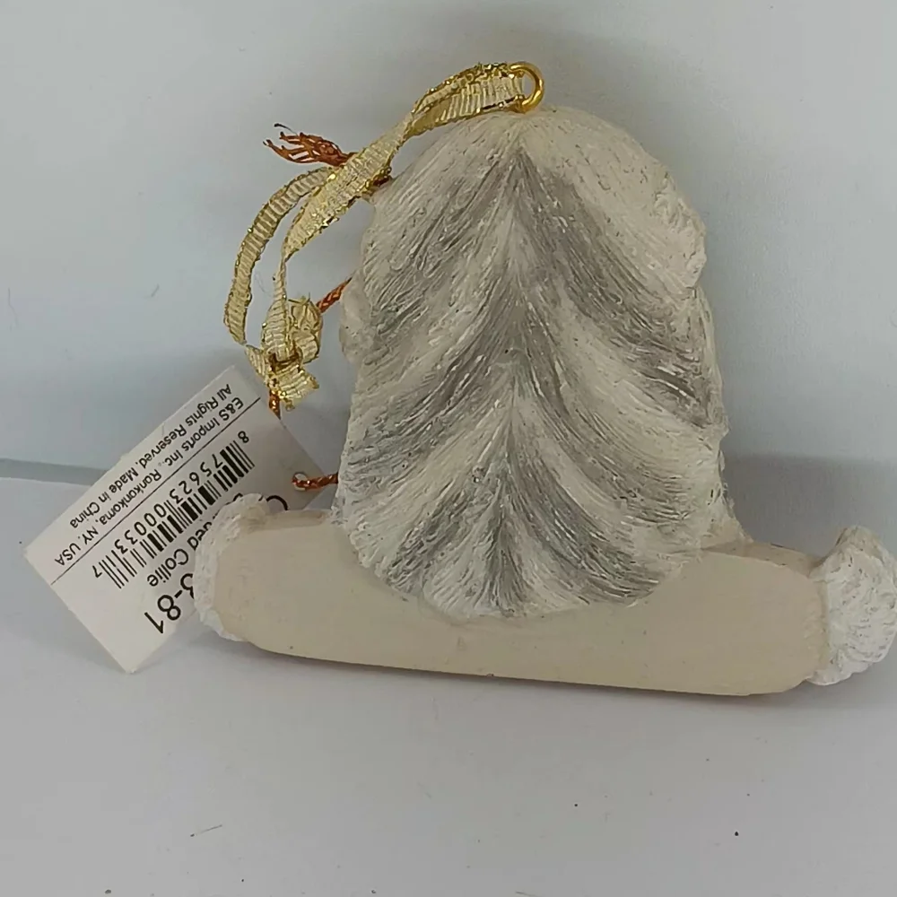 Bearded Collie Christmas Ornament